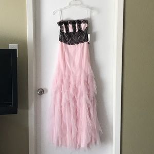 Evening Gown - Light Pink/Black